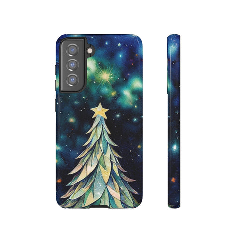 Christmas Tree On a Sky Full of Stars - Impact Resistant Phone Case Samsung Galaxy S21 FE Glossy
